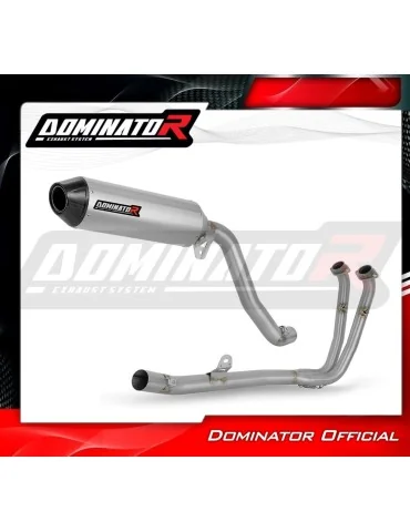 Ligne d'échappement complète inox Dominator MX2 pour CF Moto 450 MT (2024)