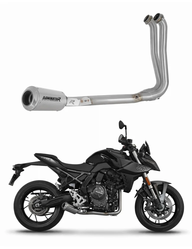 Ligne d'échappement complète inox Dominator GPS pour Suzuki GSX-8S / 8R (2022-2024)