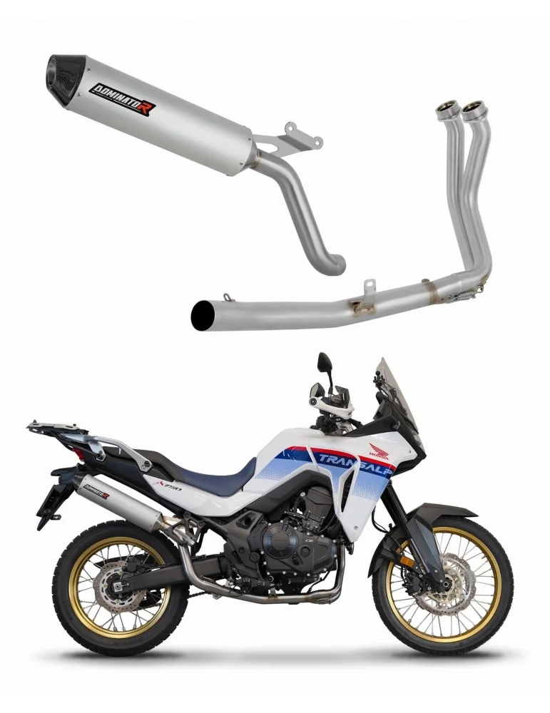 Ligne d'échappement complète inox Dominator MX2 pour Honda XL 750 Transalp (2023)