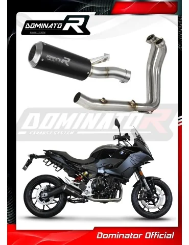 Ligne d'échappement complète inox Dominator GP Noir pour BMW F900XR (2020-2026)