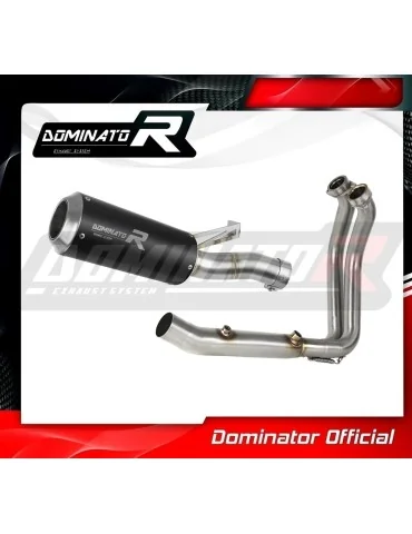 Ligne d'échappement complète inox Dominator GP Noir pour BMW F900XR (2020-2026)
