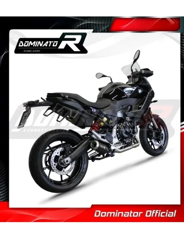 Ligne d'échappement complète inox Dominator GP Noir pour BMW F900XR (2020-2026)