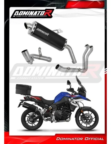Ligne d'échappement complète inox Dominator P7 Noir pour BMW F900GS Adventure (2024)
