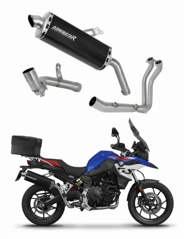 Ligne d'échappement complète inox Dominator P7 Noir pour BMW F800GS (2024)