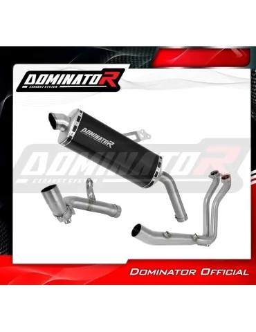 Ligne d'échappement complète inox Dominator P7 Noir pour BMW F800GS (2024)