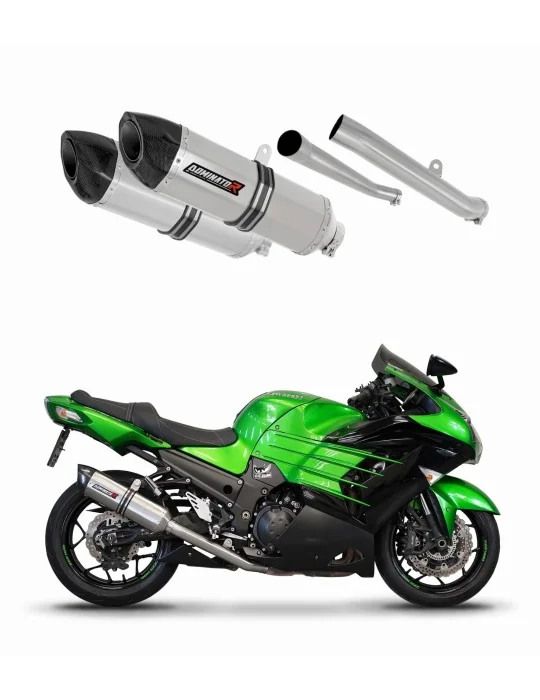 Silencieux slip-on Dominator HP5 pour Kawasaki ZZR 1400 2012-2023, vue 1