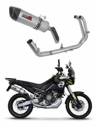 Ligne d'échappement complète inox Dominator HP6 pour Aprilia Tuareg 660 (2021-2023)