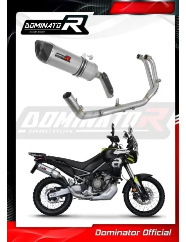Ligne d'échappement complète inox Dominator HP6 pour Aprilia Tuareg 660 (2021-2023)