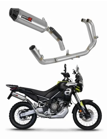 Ligne d'échappement complète inox Dominator HP3 pour Aprilia Tuareg 660 (2021-2023)
