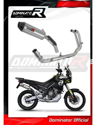 Ligne d'échappement complète inox Dominator HP3 pour Aprilia Tuareg 660 (2021-2023)