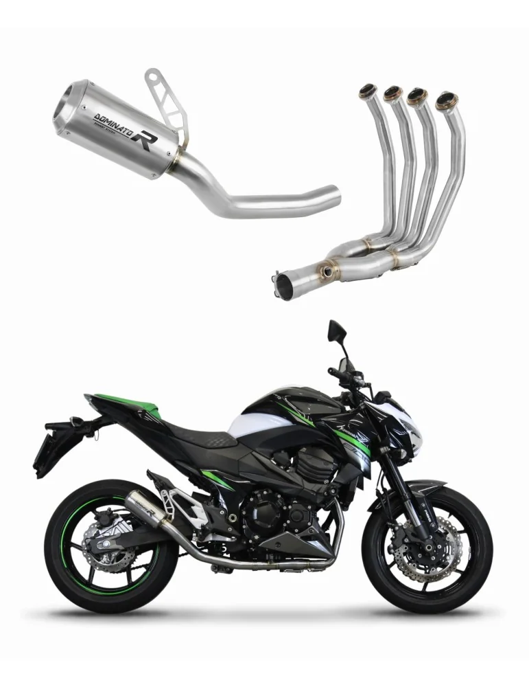 Ligne d'échappement complète inox Dominator GPS pour Kawasaki Z800 (2013-2016)