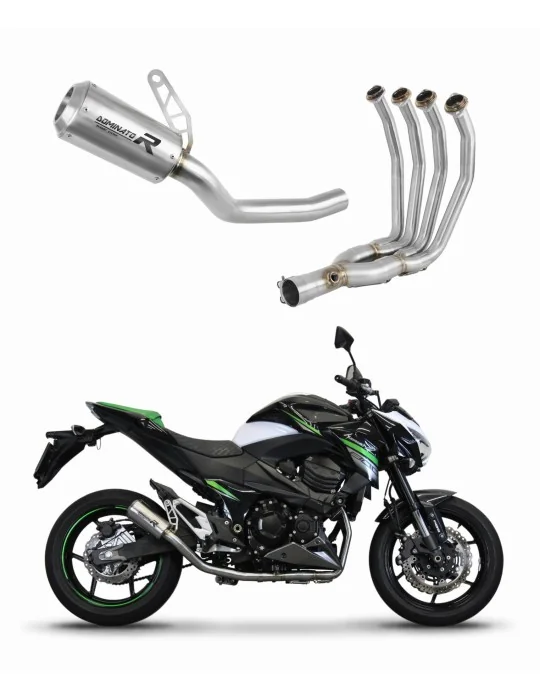 Ligne d'échappement complète inox Dominator GPS pour Kawasaki Z800 2013-2016, vue 1