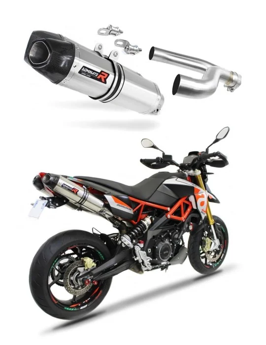 Silencieux slip-on Dominator HP1 pour Aprilia Dorsoduro 900 2017-2020, vue 1