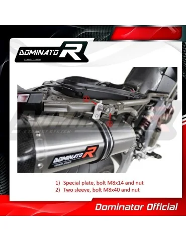 Silencieux slip-on Dominator HP1 pour Aprilia Shiver 900 (2017-2019)