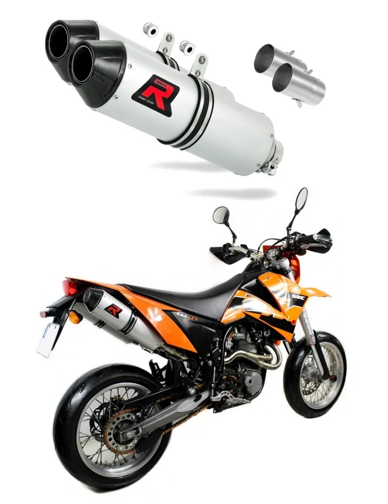 Silencieux slip-on Dominator MX2 pour KTM 660 SMC (2005-2006)