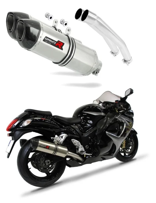 Silencieux slip-on Dominator HP1 pour Suzuki GSXR 1300 Hayabusa 2008-2019, vue 1