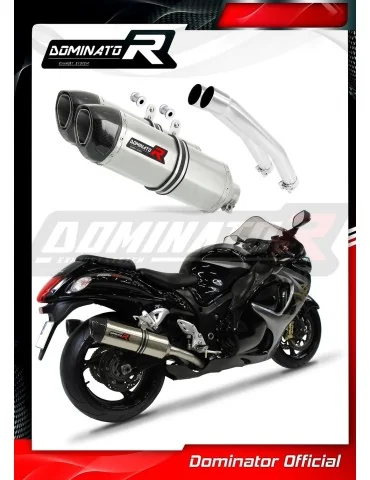 Silencieux slip-on Dominator HP1 pour Suzuki GSXR 1300 Hayabusa (2008-2019)