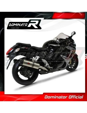 Silencieux slip-on Dominator HP1 pour Suzuki GSXR 1300 Hayabusa (2008-2019)