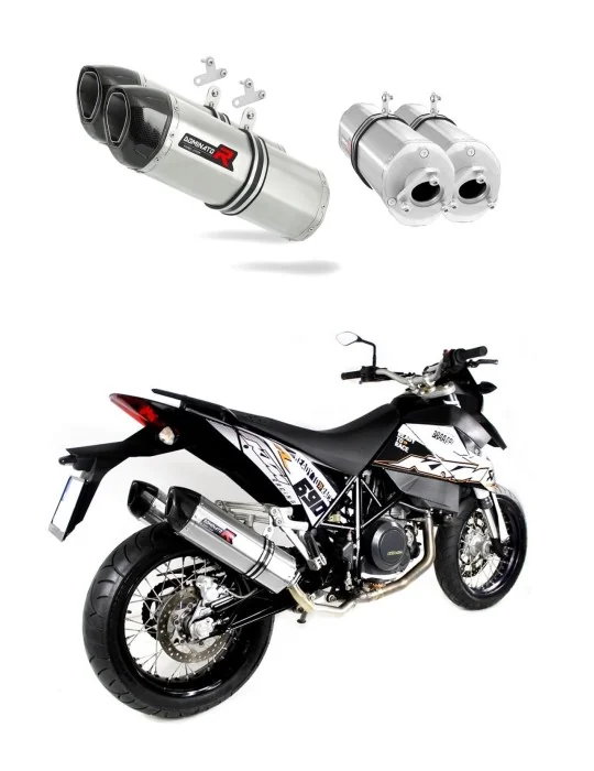 Silencieux bolt-on Dominator HP1 pour KTM 690 SM Supermoto, vue 1