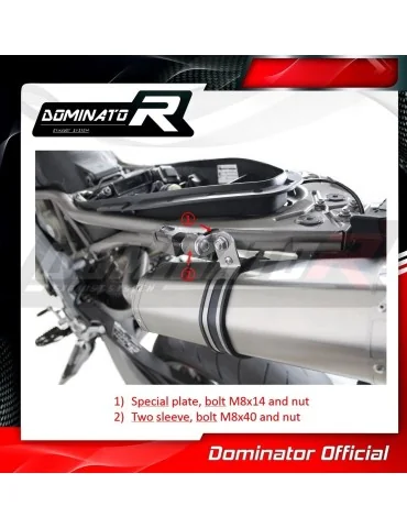 Silencieux slip-on Dominator HP1 pour Aprilia SL 750 Shiver (2007-2016)