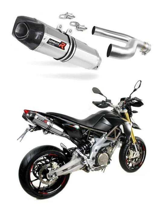 Silencieux slip-on Dominator HP1 pour Aprilia SMV Dorsoduro 750 2008-2016, vue 1