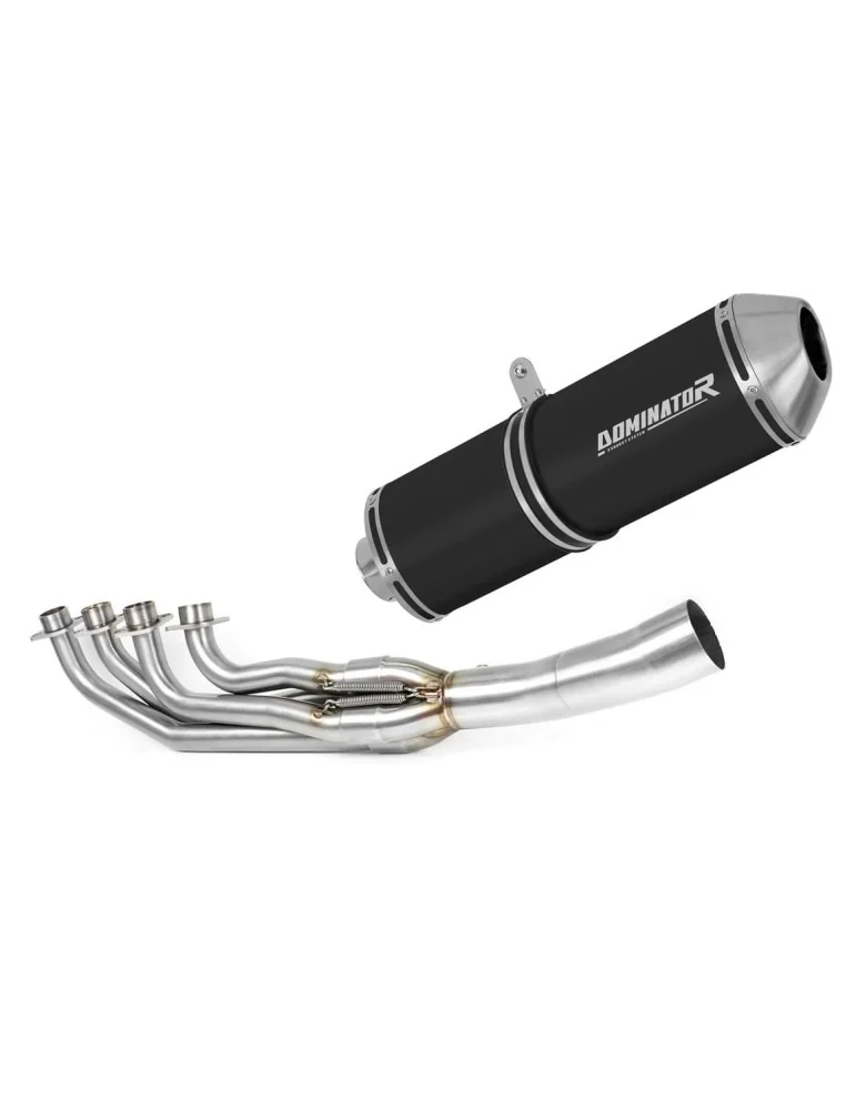 Ligne d'échappement complète inox Dominator OVR Noir pour BMW K1200RS (2001-2003)