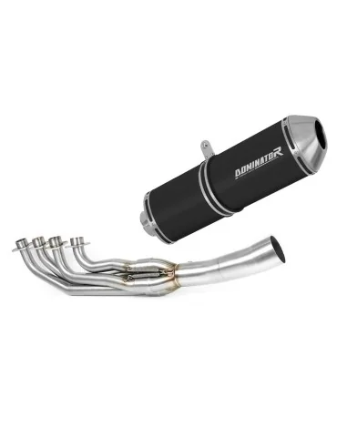 Ligne d'échappement complète inox Dominator OVR Noir pour BMW K1200RS (1997-2000)