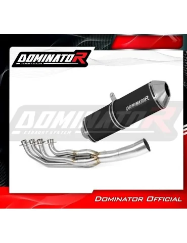 Ligne d'échappement complète inox Dominator OVR Noir pour BMW K1200RS (1997-2000)