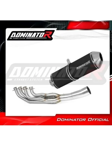Ligne d'échappement complète inox Dominator OVR Noir pour BMW K1200GT (2003-2005)