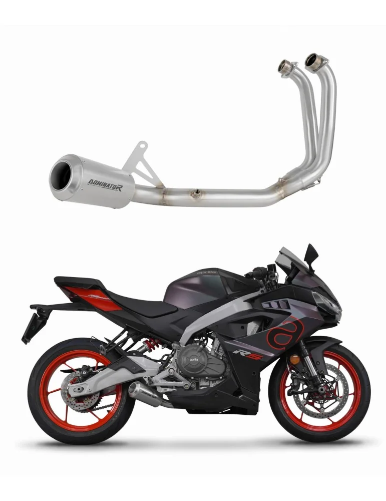Ligne d'échappement complète inox Dominator GPS pour Aprilia RS 457 (2024-2026)