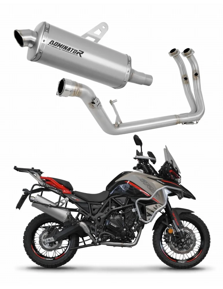 Ligne d'échappement complète Dominator P7 Titane pour Benelli TRK 702 / TRK 702X (2023-2024)