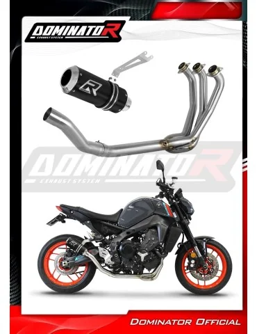 Ligne d'échappement complète inox Dominator GP Noir pour Yamaha MT 09 (2021-2023)