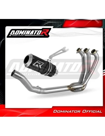 Ligne d'échappement complète inox Dominator GP Noir pour Yamaha MT 09 (2021-2023)
