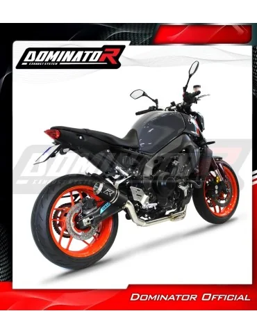 Ligne d'échappement complète inox Dominator GP Noir pour Yamaha MT 09 (2021-2023)