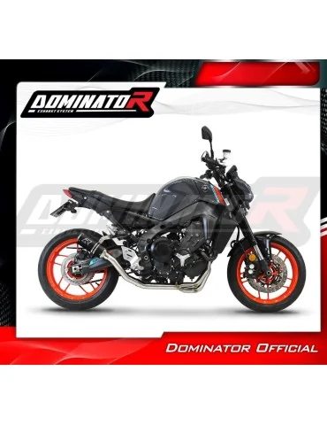 Ligne d'échappement complète inox Dominator GP Noir pour Yamaha MT 09 (2021-2023)