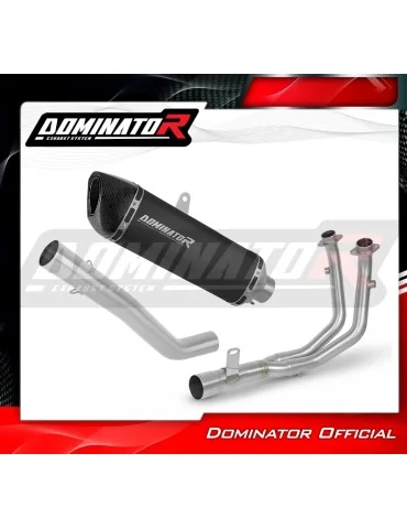 Ligne d'échappement complète inox Dominator HP6 Noir pour Rieju Aventura 500 (2023-2026)