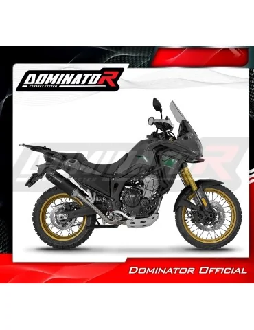 Ligne d'échappement complète inox Dominator HP6 Noir pour Rieju Aventura 500 (2023-2026)