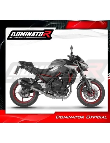 Ligne d'échappement complète inox Dominator S6 Noir pour Kawasaki Ninja 650 (2023-2026)