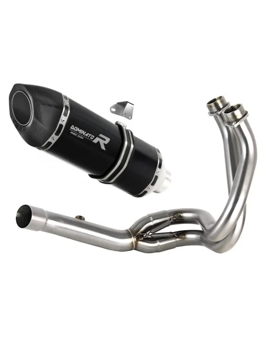 Ligne d'échappement complète inox Dominator HP5 Noir pour Kawasaki ER 6 N / F 2012-2016, vue 1