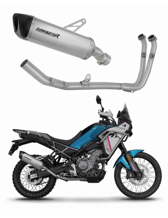 Ligne d'échappement complète Dominator HP6 Titane pour CF Moto 450 MT 2024, vue 1