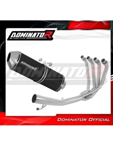 Ligne d'échappement complète inox Dominator OVR Noir pour Suzuki GSX 1250 FA (2010-2016)