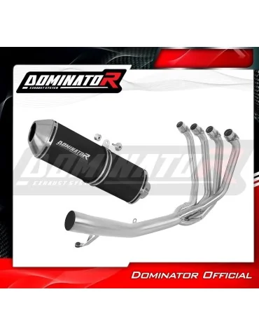 Ligne d'échappement complète inox Dominator OVR Noir pour Suzuki GSF 650 Bandit N / S (2007-2016)