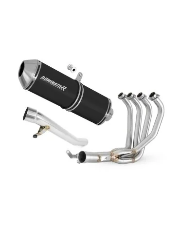 Ligne d'échappement complète inox Dominator OVR Noir pour Suzuki GSF 650 Bandit N / S (2005-2006)