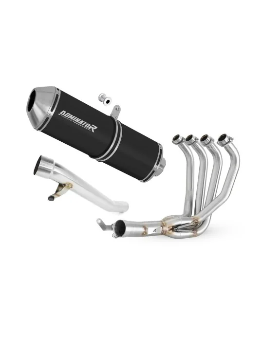 Ligne d'échappement complète inox Dominator OVR Noir pour Suzuki GSF 650 Bandit N / S 2005-2006, vue 1
