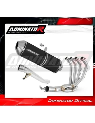 Ligne d'échappement complète inox Dominator OVR Noir pour Suzuki GSF 650 Bandit N / S (2005-2006)