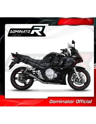 Ligne d'échappement complète inox Dominator GP1 Noir pour Suzuki GSX 1250 FA (2010-2016)