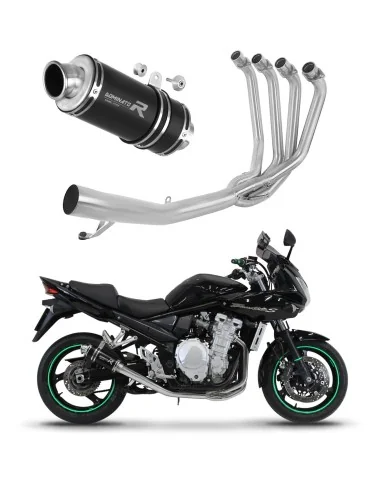 Ligne d'échappement complète inox Dominator GP1 Noir pour Suzuki GSF 650 Bandit N / S (2007-2016)