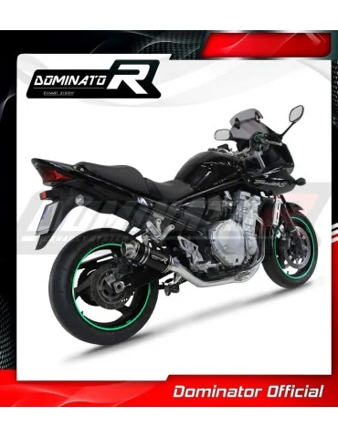 Ligne d'échappement complète inox Dominator GP1 Noir pour Suzuki GSF 650 Bandit N / S (2007-2016)