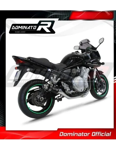 Ligne d'échappement complète inox Dominator GP1 Noir pour Suzuki GSF 1250 N / S Bandit (2007-2016)