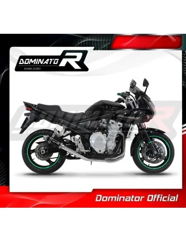 Ligne d'échappement complète inox Dominator GP1 Noir pour Suzuki GSF 1250 N / S Bandit (2007-2016)